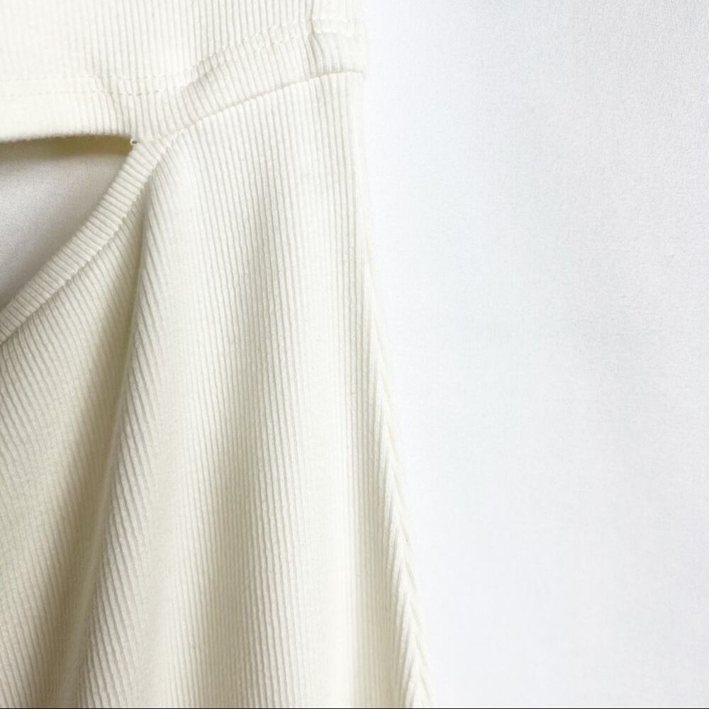 ANTHROPOLOGIE Bordeaux Asymmetrical Cutout Dress NWT Ivory in Large - Picture 5 of 7